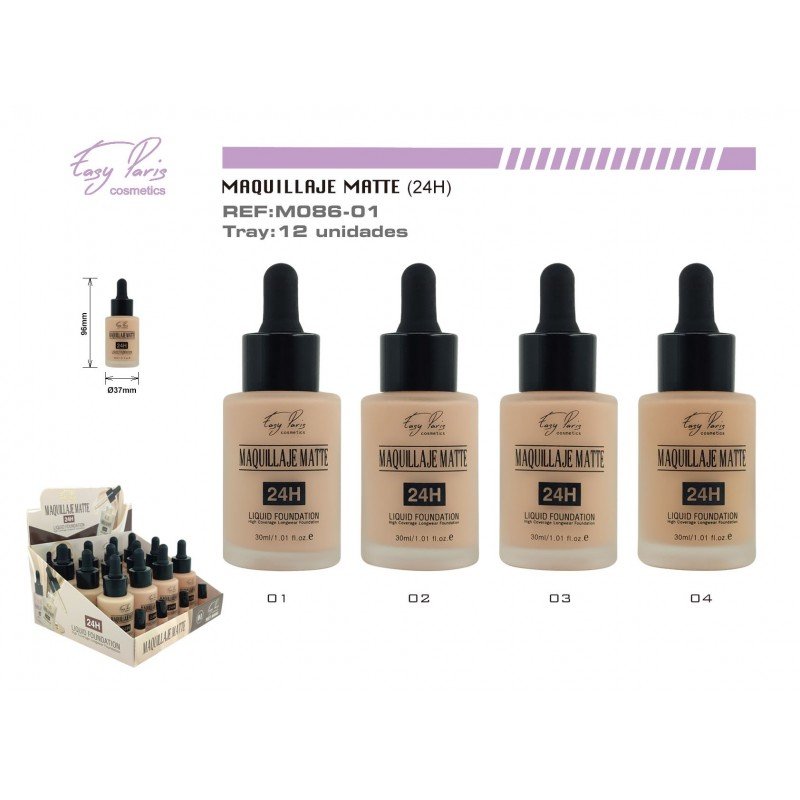 MAQ.FLUIDO MATTE 24H 12/U 144/U