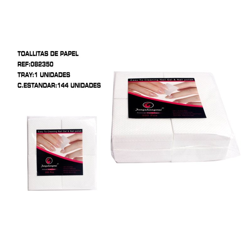 PACK 500 CUADRADOS PAPEL DESHECHABLE 144/C