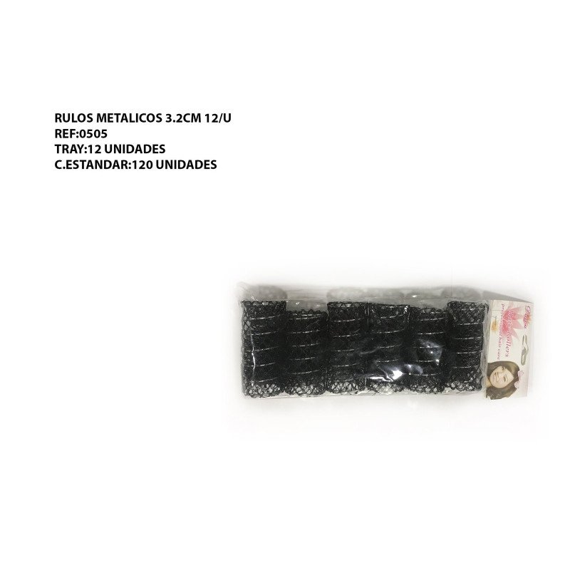 RULOS METALICOS 3.2CM 12/U