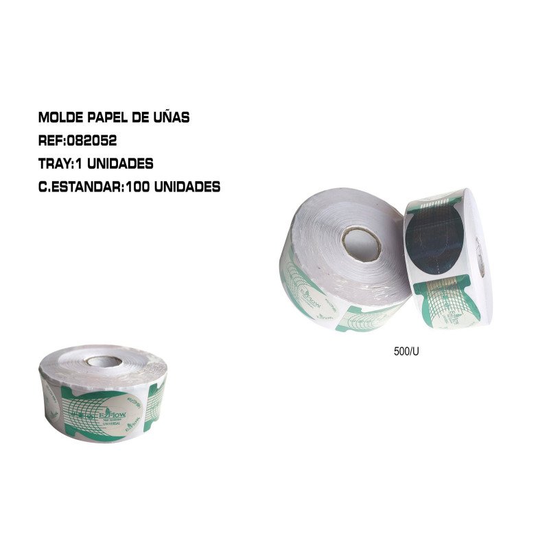 500U MOLDE DE UÑAS EN PAPEL