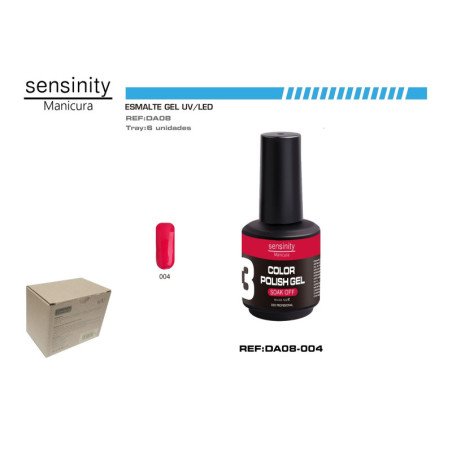 ESMALTE GEL ROJO CARAMELO UV/LED USO PROFESIONAL