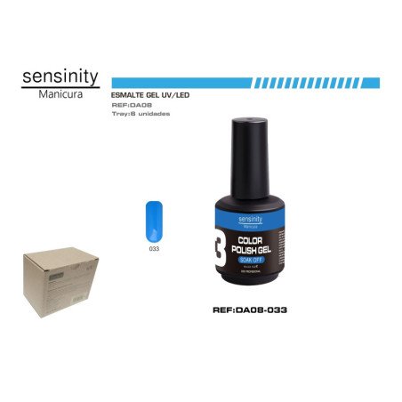 ESMALTE GEL AZUL CAPRI UV/LED USO PROFESIONAL