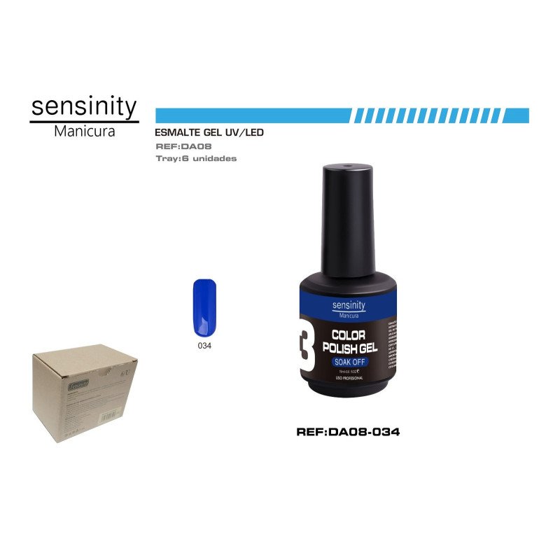 ESMALTE GEL AZUL COBALTO UV/LED USO PROFESIONAL