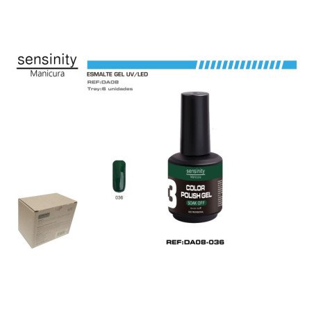 ESMALTE GEL VERDE PINO UV/LED USO PROFESIONAL