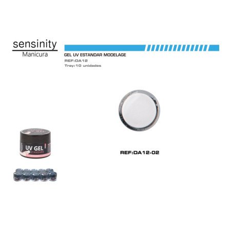 SENSINITY GEL UV COLOR BLANCO, MODELAGE STANDAR 15ML