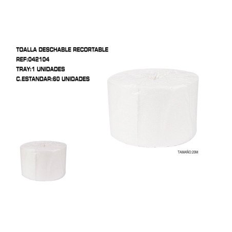 ROLLO PAPEL DE ESTETICA 20M 60/C