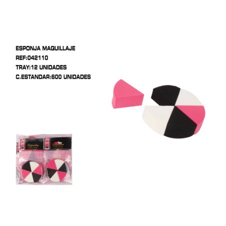 JUEGO 6 ESPONJAS DE MAQUILLAR 12/U 600/U FACIL DE LIMPIAR