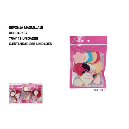 JGO.15 ESPONJAS MAQUILLAR 12/U 288/C