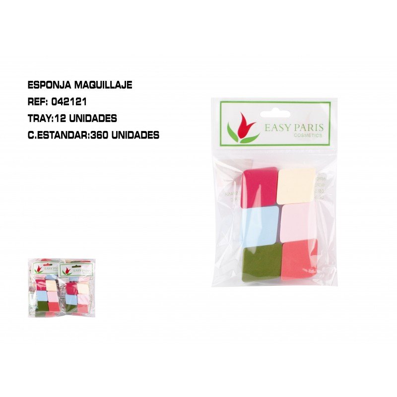 PACK6 ESPONJAS DE MAQ. CUADRADA 12/U 360/C