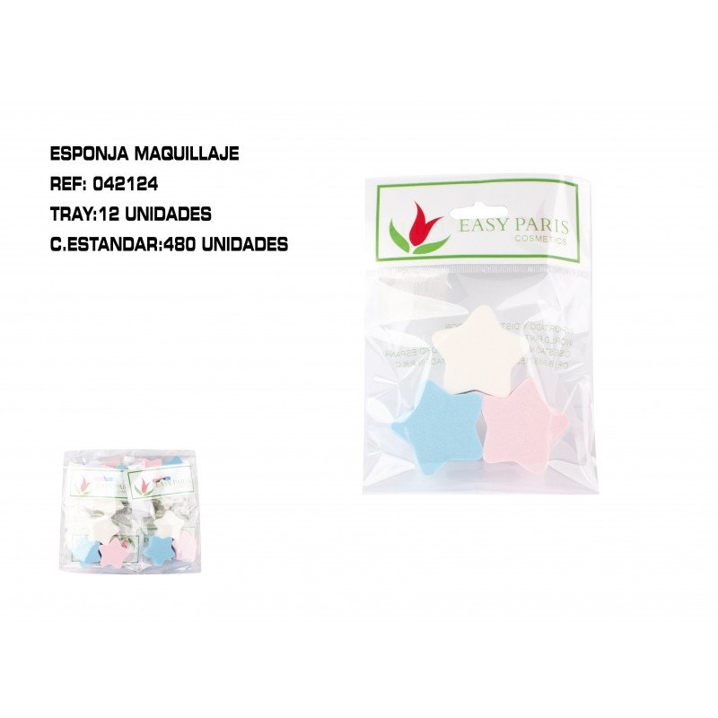 PACK3 ESPONJAS DE MAQ. ESTRELLA 12/U 480/C
