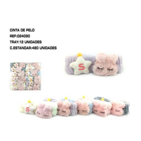 CINTA DE PELO ESTRELLITA/CONEJITO 12/U 480/C