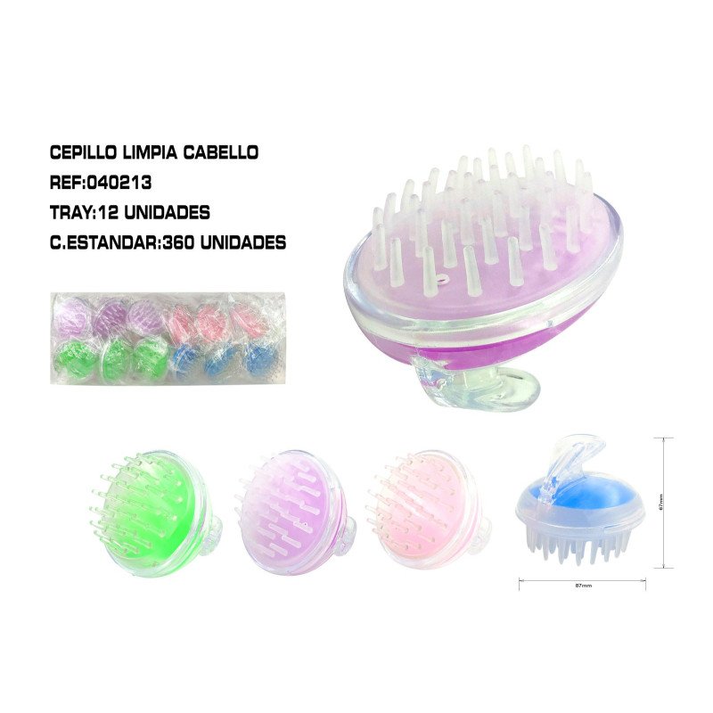 CEPILLO LIMPIA CABELLO 12/U 360/C
