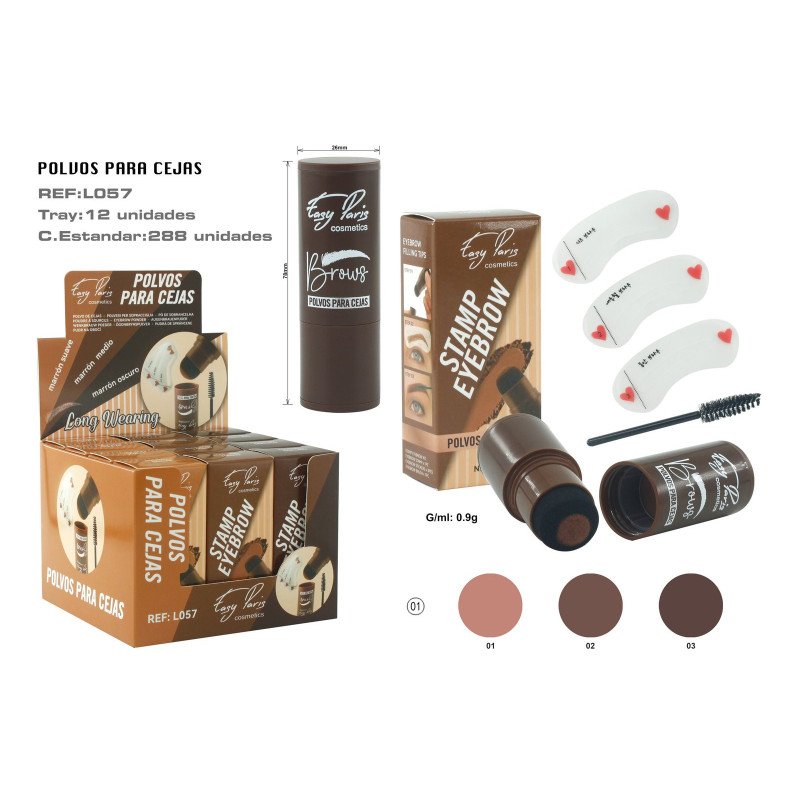 STAMP EYEBROW POLVO DE CEJAS 3 COLORS 288/C