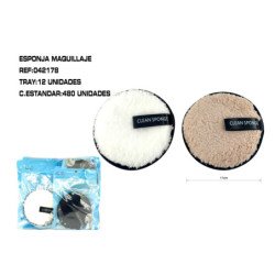 ESPONJA DESMAQUILLAJE 11CM...