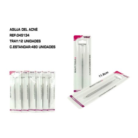 AGUJA PARA PUNTOS NEGR.ACERO 12/U 480/C
