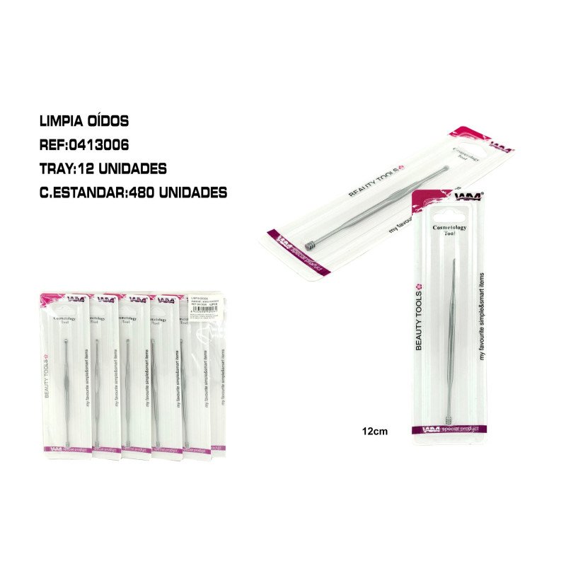 LIMPIADOR DE OIDOS ACERO 12/U 480/C