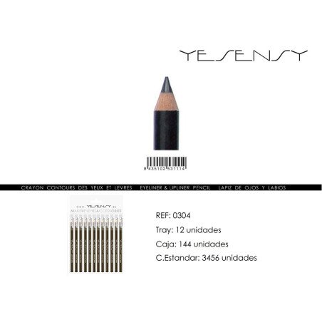 LAPIZ DE OJOS 12/U BLACK
