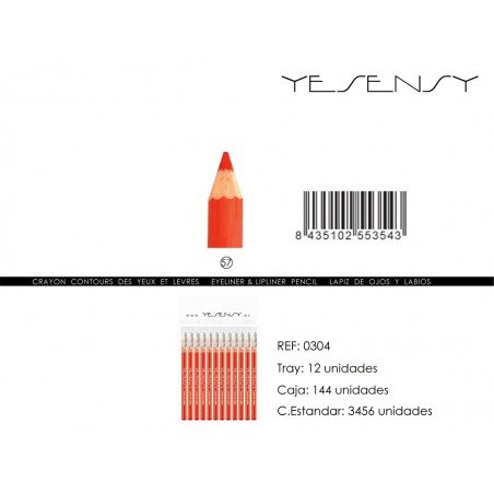 LAPIZ DE OJOS 12/U RED