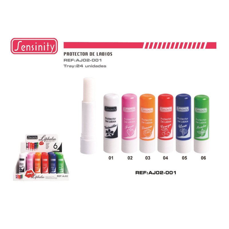PROTECTOR LABIAL AROMA FRUTAS 24/U 288/U