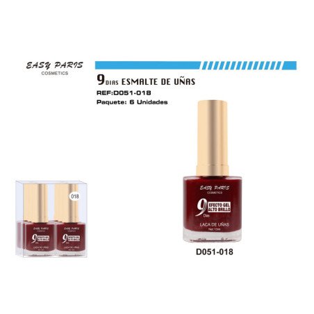 LACA DE UÑAS 9 DIAS 6/U 144/U