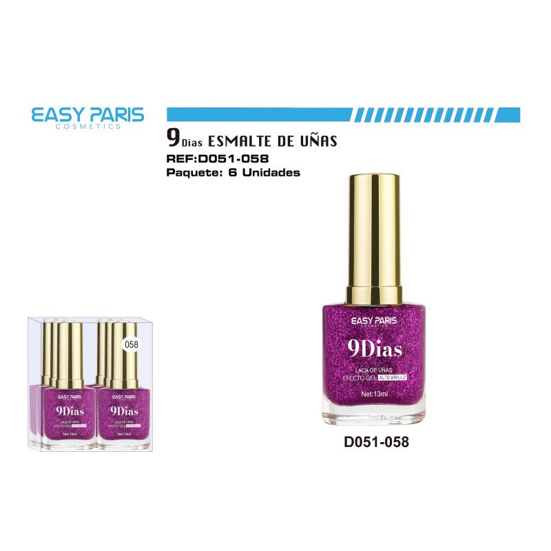 LACA DE UÑAS 9 DIAS 6/U 144/U