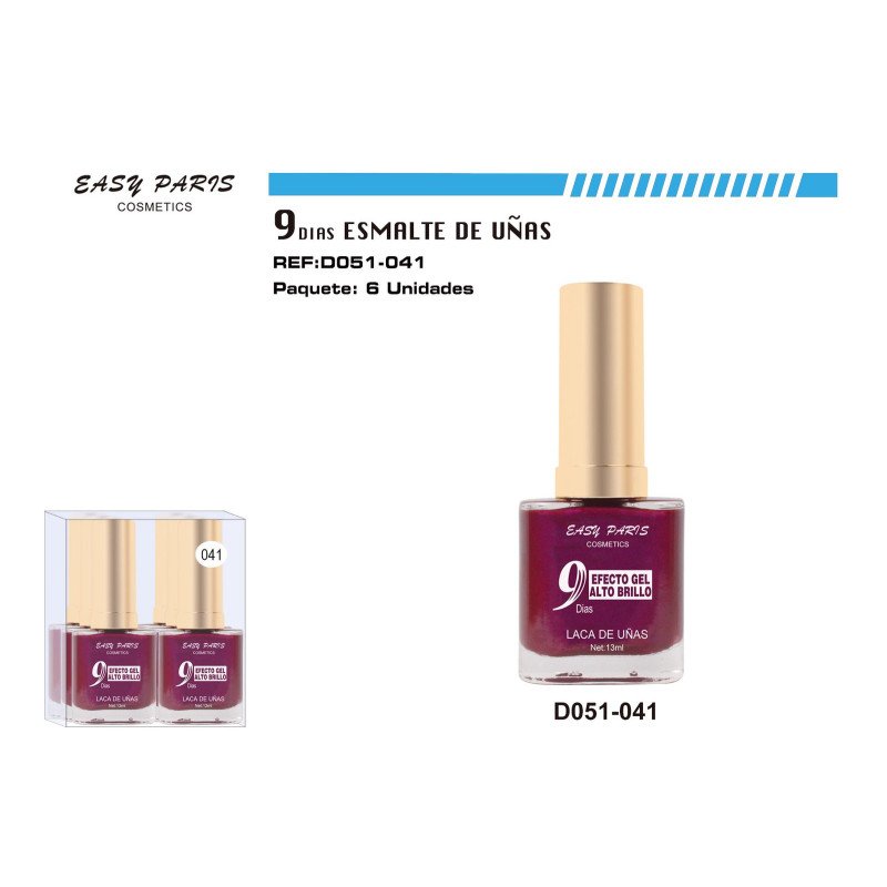 LACA DE UÑAS 9 DIAS 6/U 144/U