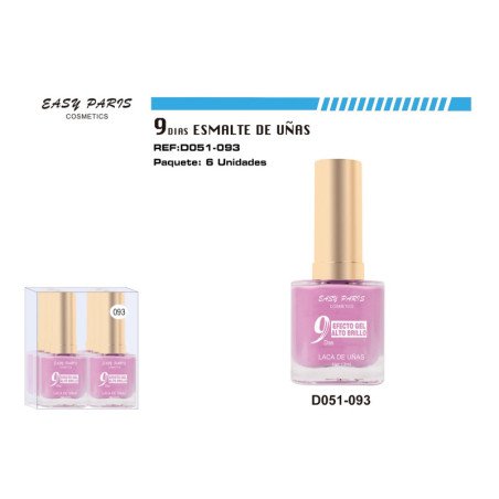 LACA DE UÑAS 9 DIAS 6/U 144/U