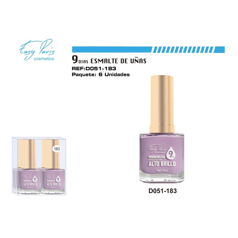 LACA DE UÑAS 9 DIAS 6/U 144/U
