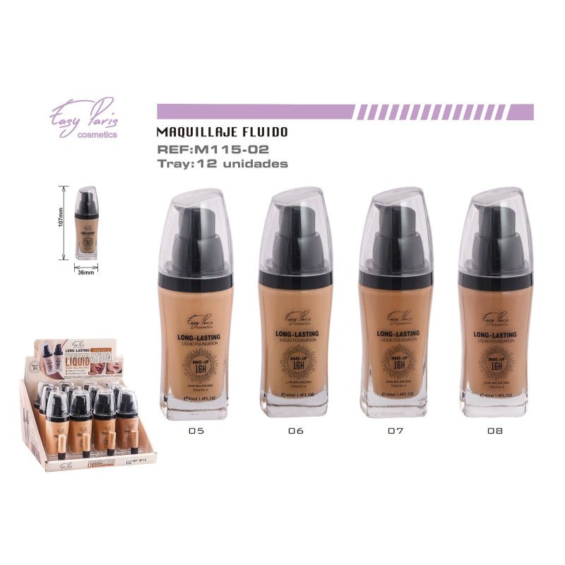 MAQUILLAJE FLUIDO+VIT E 144/U