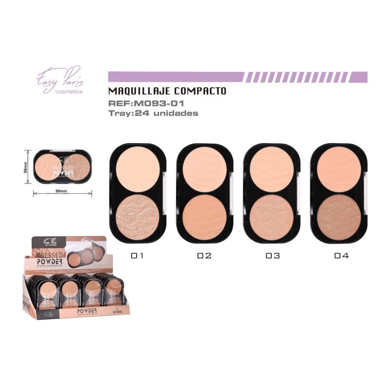 MAQ.COMPACTO PRESSED POWDER 24/U 288/C