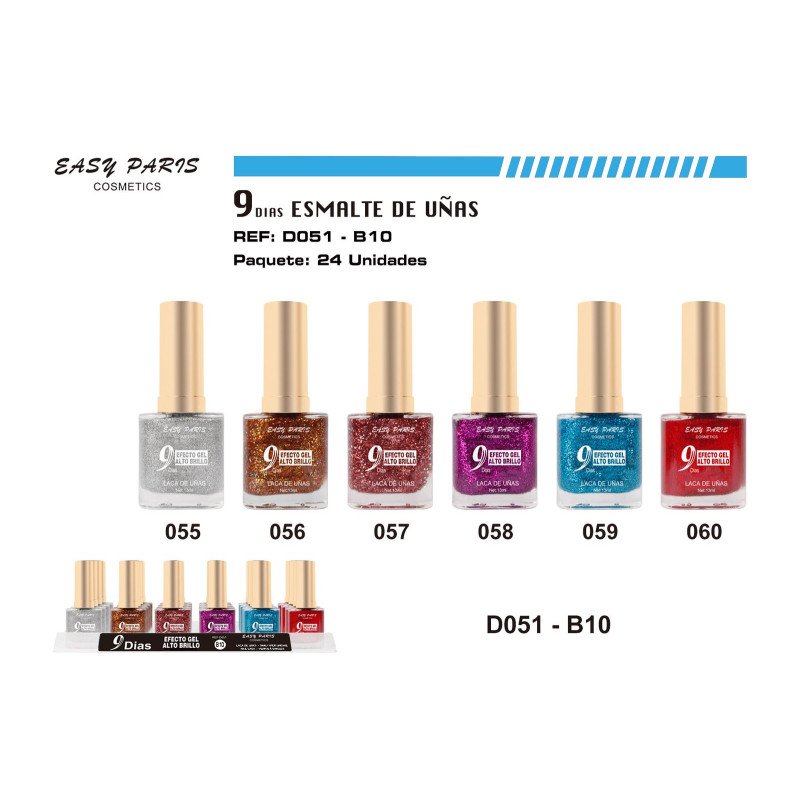 LACA DE UÑAS 9 DIAS GLITTER 288/U