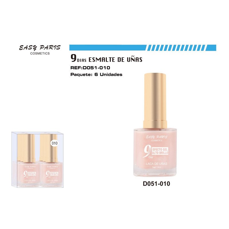 LACA DE UÑAS 9 DIAS ROSA SUAVE 144/U