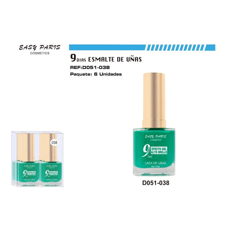 LACA DE UÑAS 9 DIAS 6/U 144/U