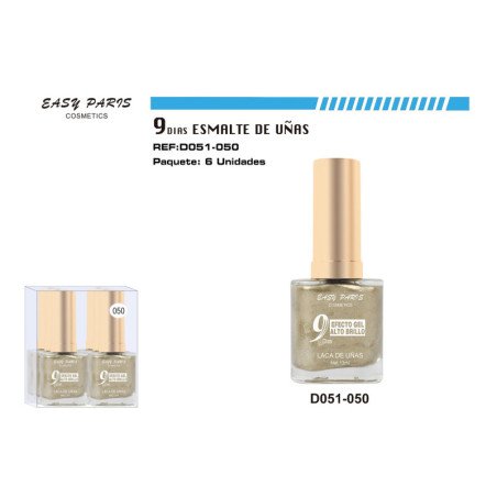 LACA DE UÑAS 9 DIAS BRONC 6/U 144/U