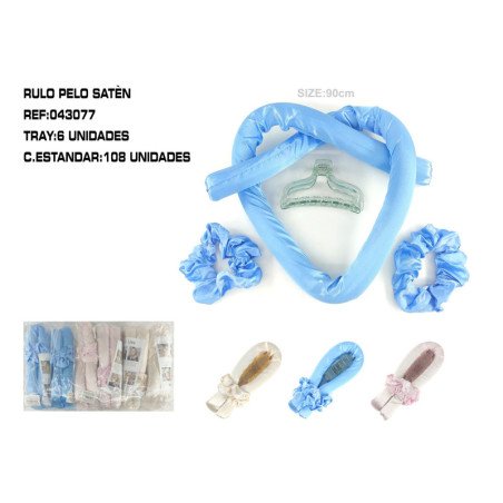 KIT RIZADOR DE PELO+2 GOMAS+1 PINZA 6/U 108/C