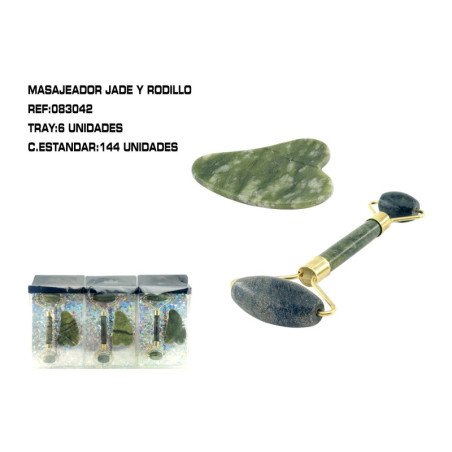 SET 2 PIEDRAS MASAJE FACIAL 6/U 144/C