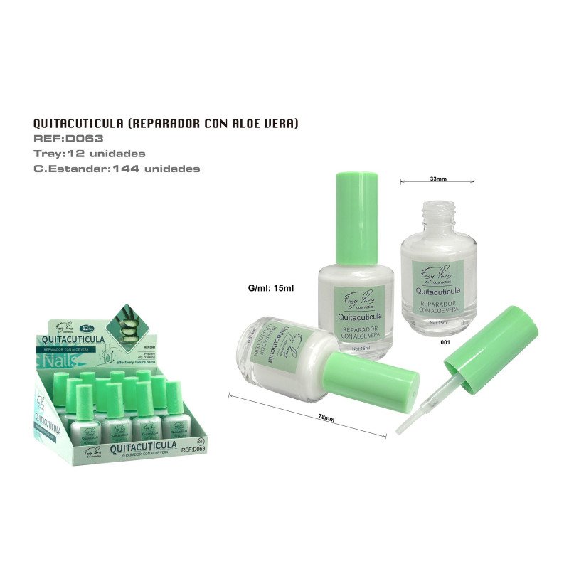 QUITACUTICULA REPARADOR C/ALOE VERA 288/C