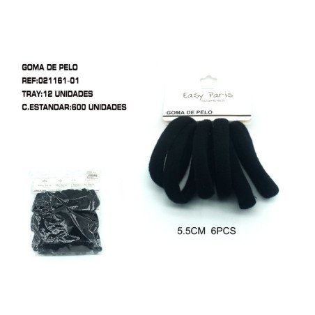 GOMA DE PELO 5.5CM 12/U