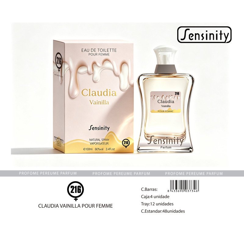 CLAUDIA VAINILLA POUR FEMME SENSINITY