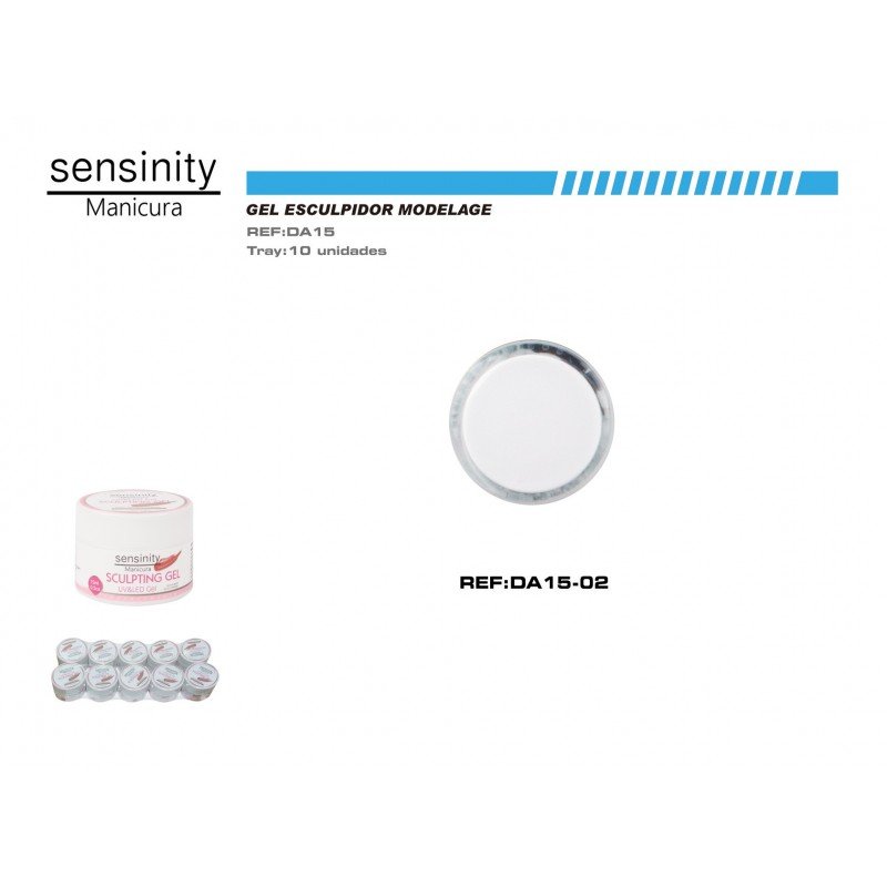 SENSINITY GEL SCULPTING  COLOR BLANCO UV/LED  15ML