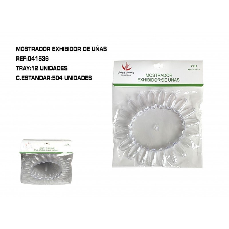 PACK 2/U MUESTRAS DE UÑA INCOLOR 12/U 504/C