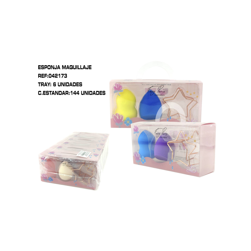 ESPONJA DE MAQUILLAJE 6/U 144/C