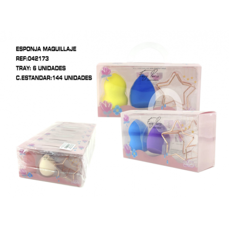 ESPONJA DE MAQUILLAJE 6/U 144/C